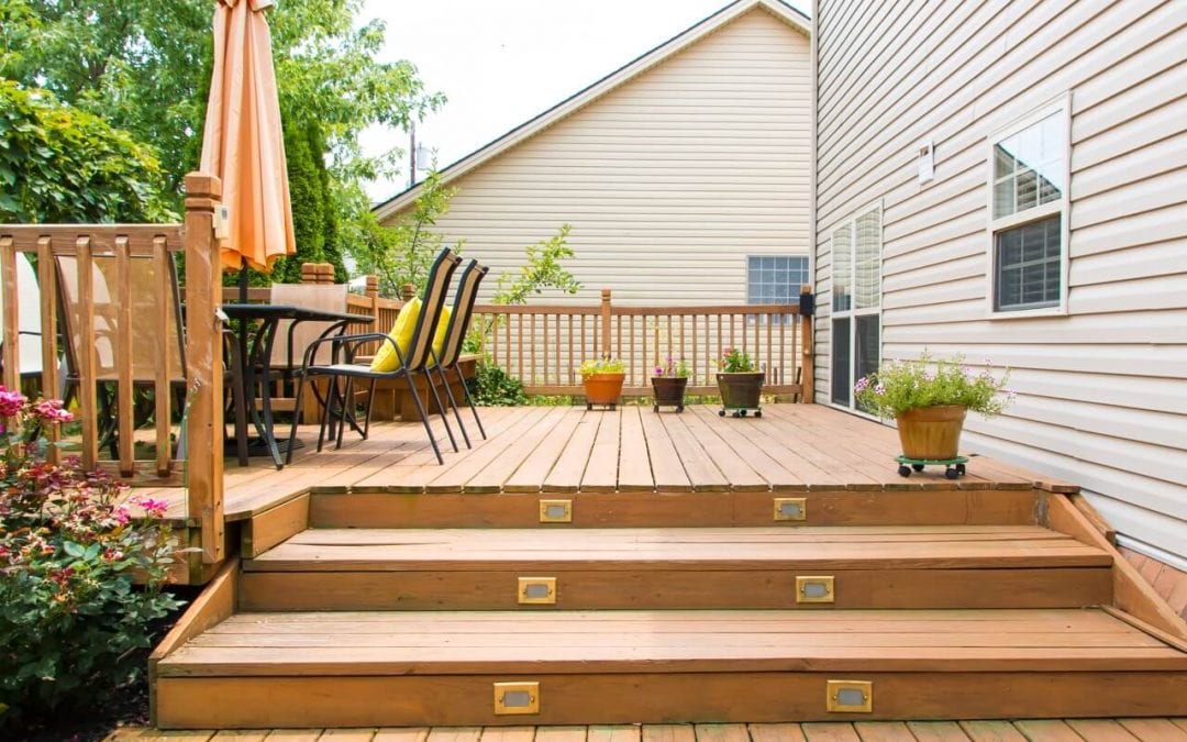 wood is the most common of the types of materials for your new deck
